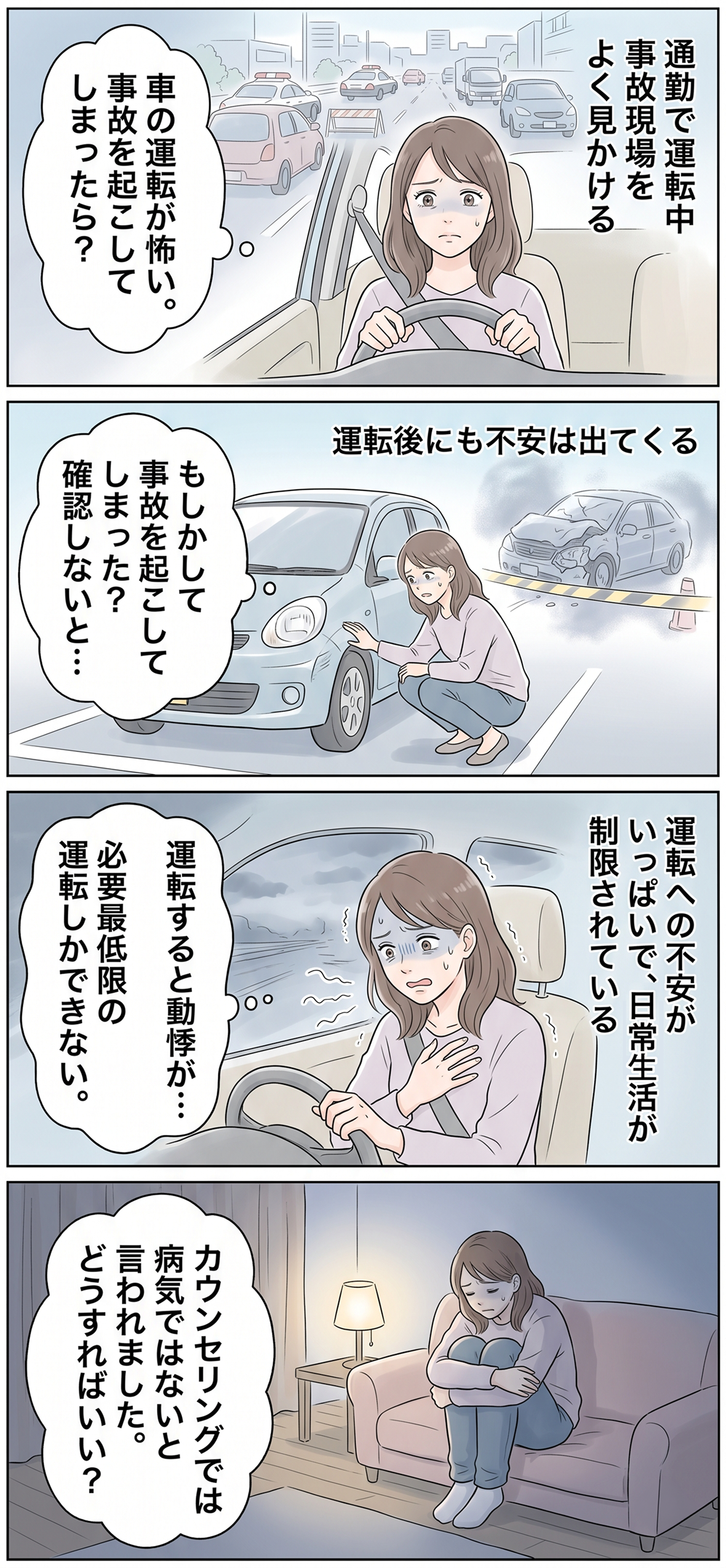 起こってもないことに不安になる。